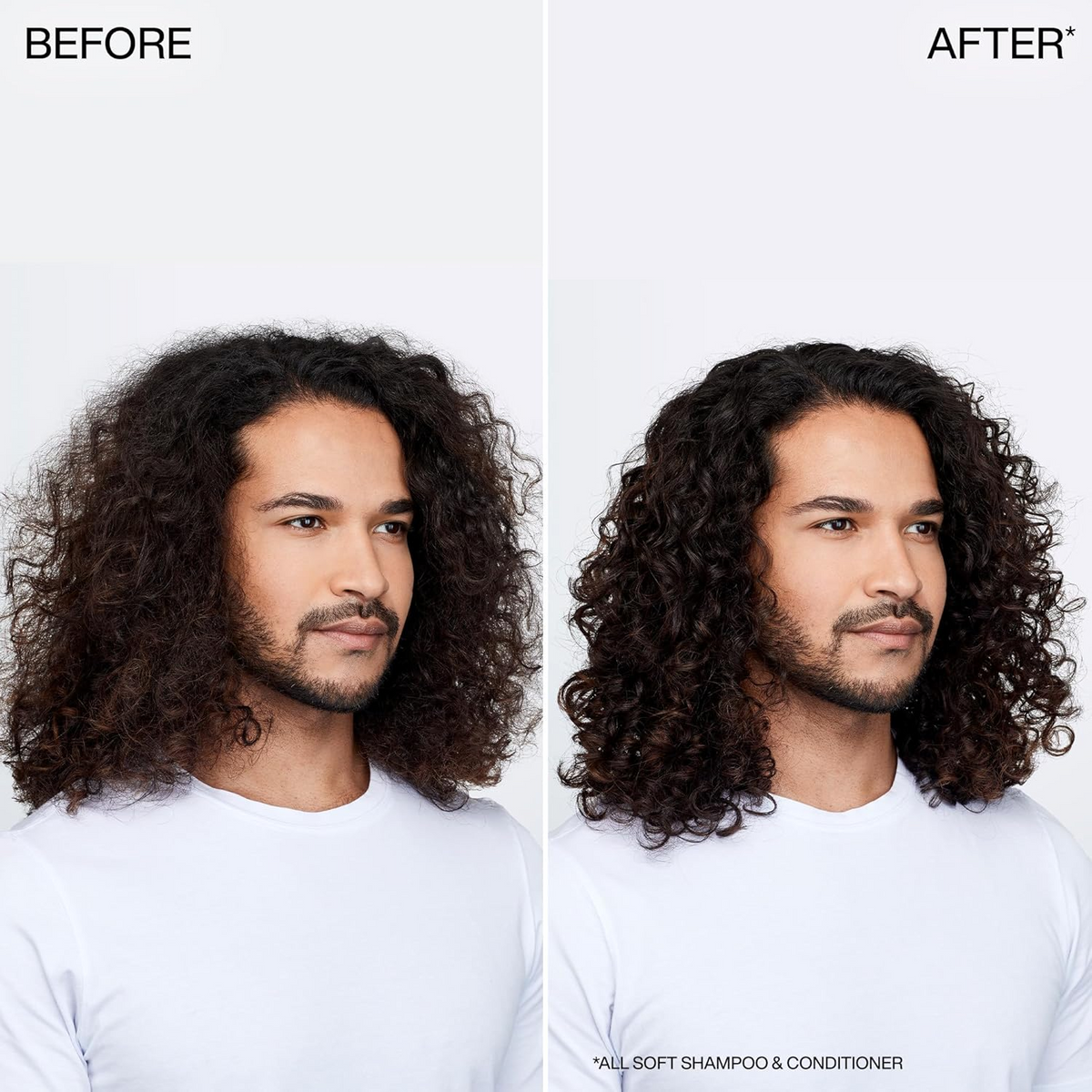 Flacon du Redken All Soft Conditioner, soin démêlant nourrissant pour cheveux secs et abîmés.