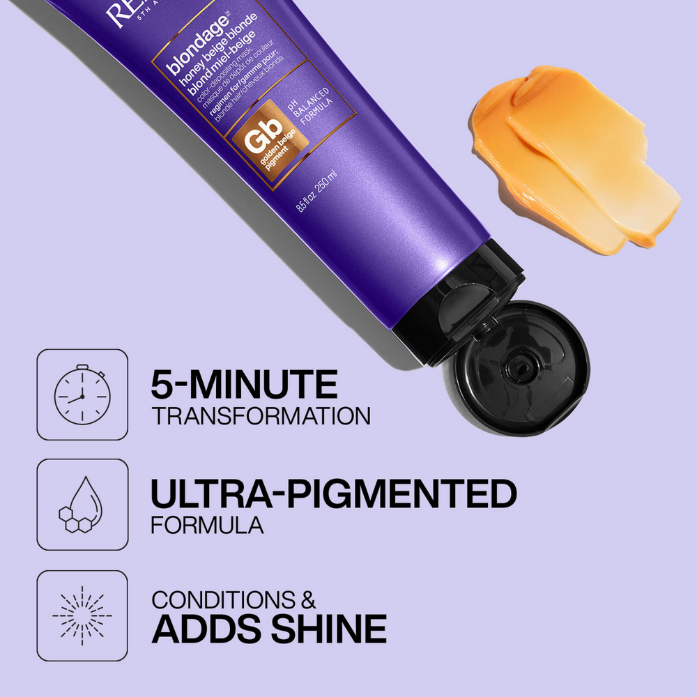 Pot de Redken Color Extend Blondage Honey Beige Mask, masque pigmentant blonde miel beige 250 ml