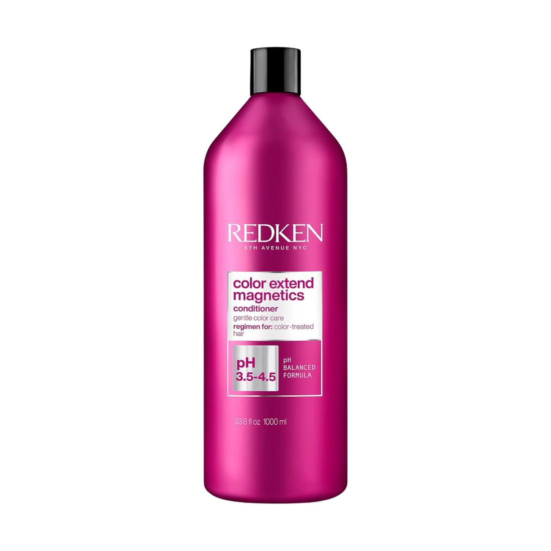 Flacon d’après‑shampoing Redken Color Extend Magnetics 1 L, soin sans sulfates pour cheveux colorés
