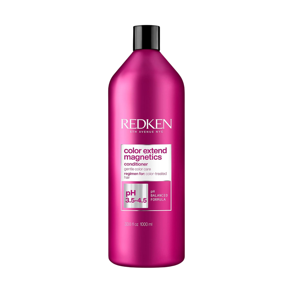 Flacon d’après‑shampoing Redken Color Extend Magnetics 1 L, soin sans sulfates pour cheveux colorés