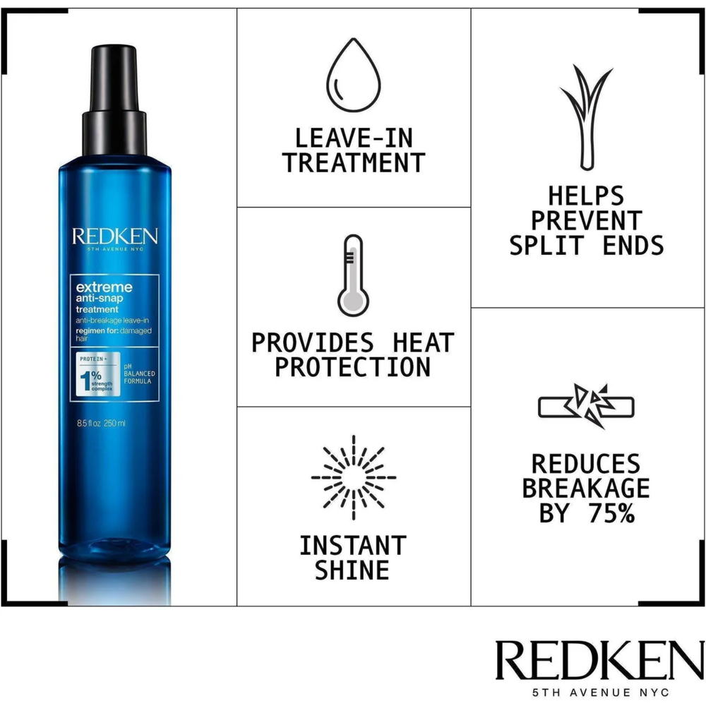 Flacon Redken Extreme Anti‑Snap – traitement leave‑in renforçant et anti‑casse