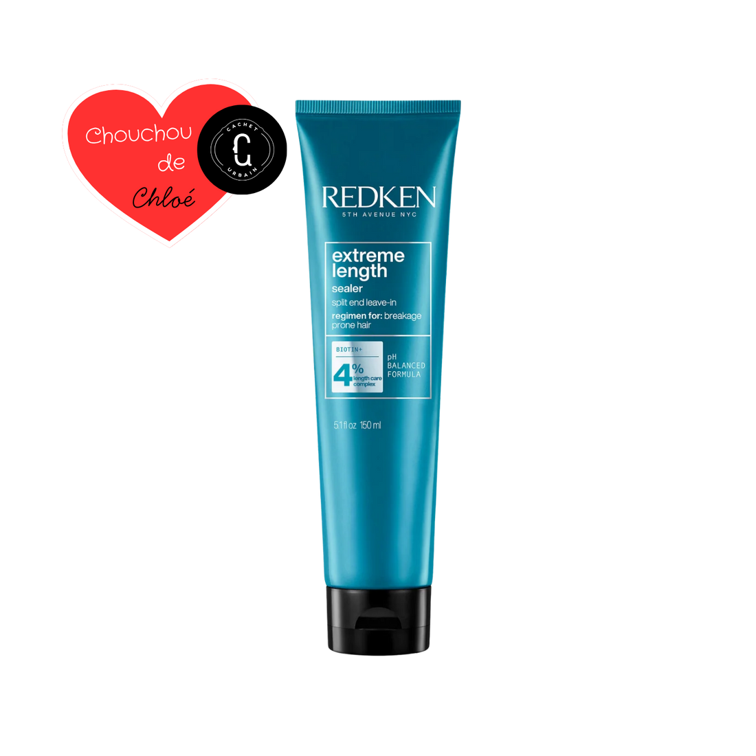 Flacon du Traitement sans rinçage Redken Extreme Length à la biotine, pour renforcer les longueurs et sceller les pointes abîmées