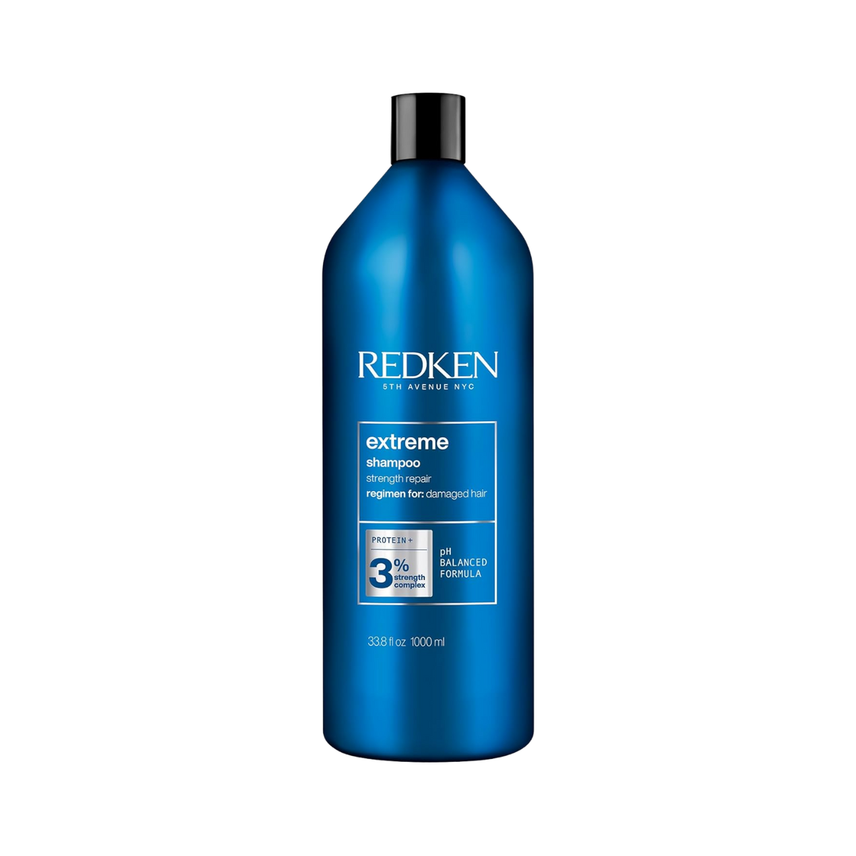 Flacon Redken Extreme Shampoo pour cheveux abîmés, réparation.