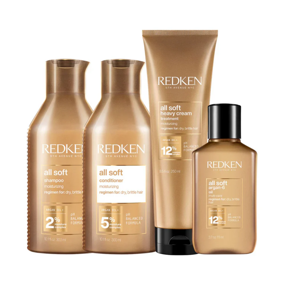 Pot crème Redken Heavy Cream All Soft 250 ml, soin nourrissant professionnel pour cheveux secs