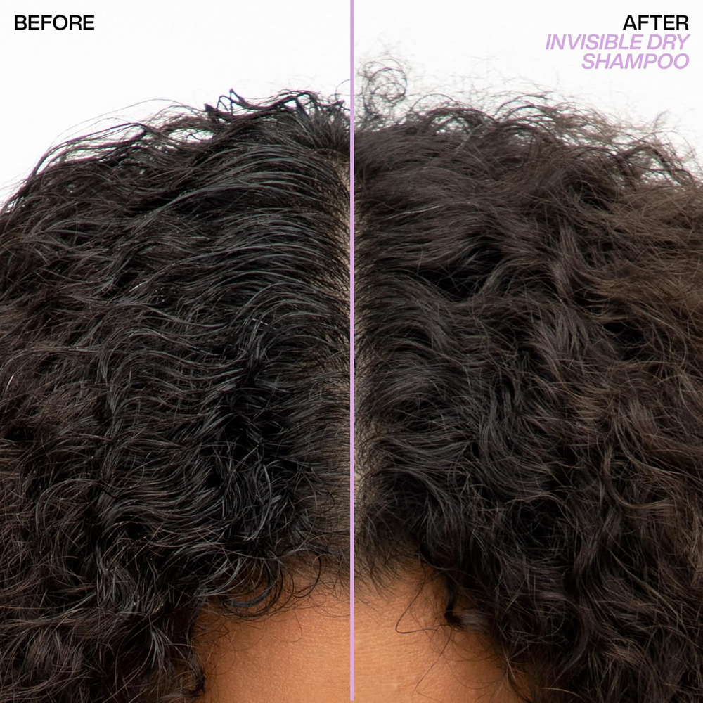 Aérosol Redken Invisible Dry Shampoo, spray sec incolore et sans parfum pour cheveux frais et sans trace