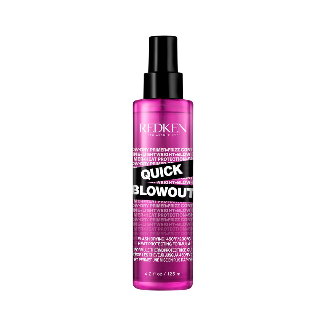 Flacon Redken Quick Blowout, spray primer brushing rapide et protecteur