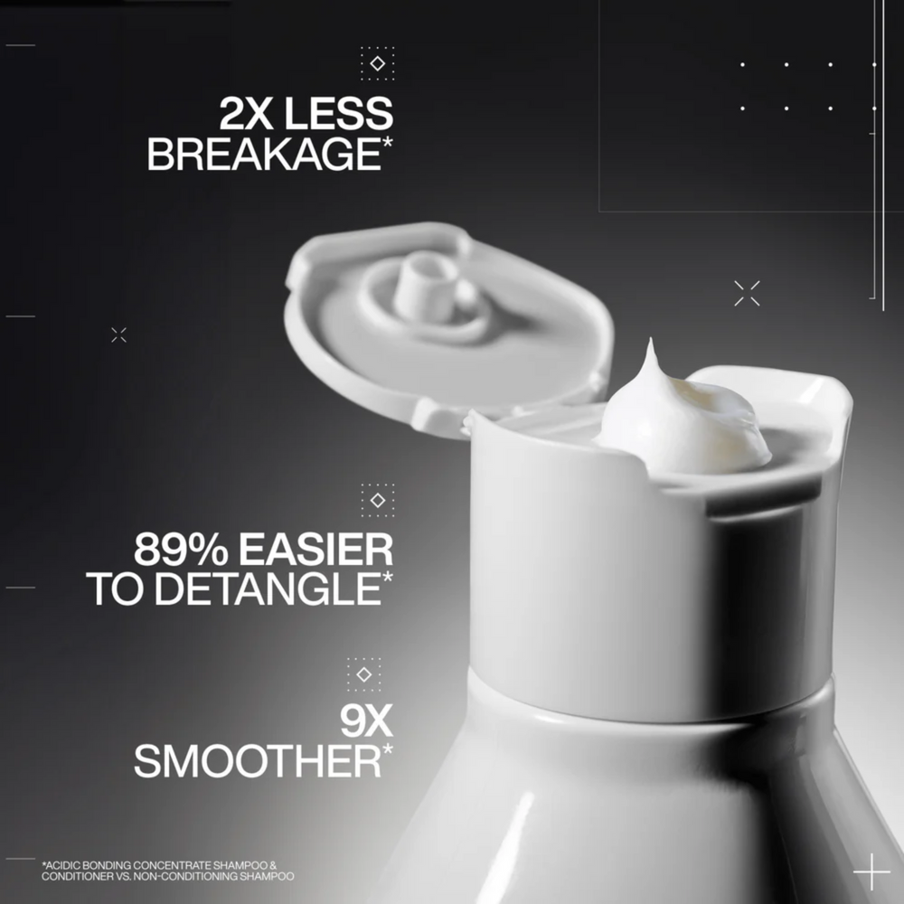 Flacon de 1000 ml de revitalisant Redken Acidic Bonding, soin capillaire réparateur pour cheveux traités chimiquement.