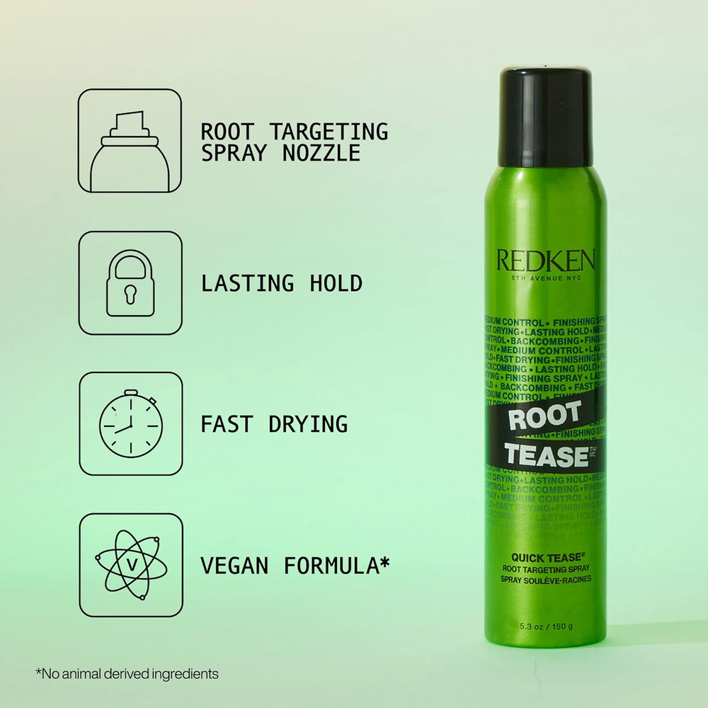 Flacon de Redken Root Tease 250 ml, spray volumisant pour racines.