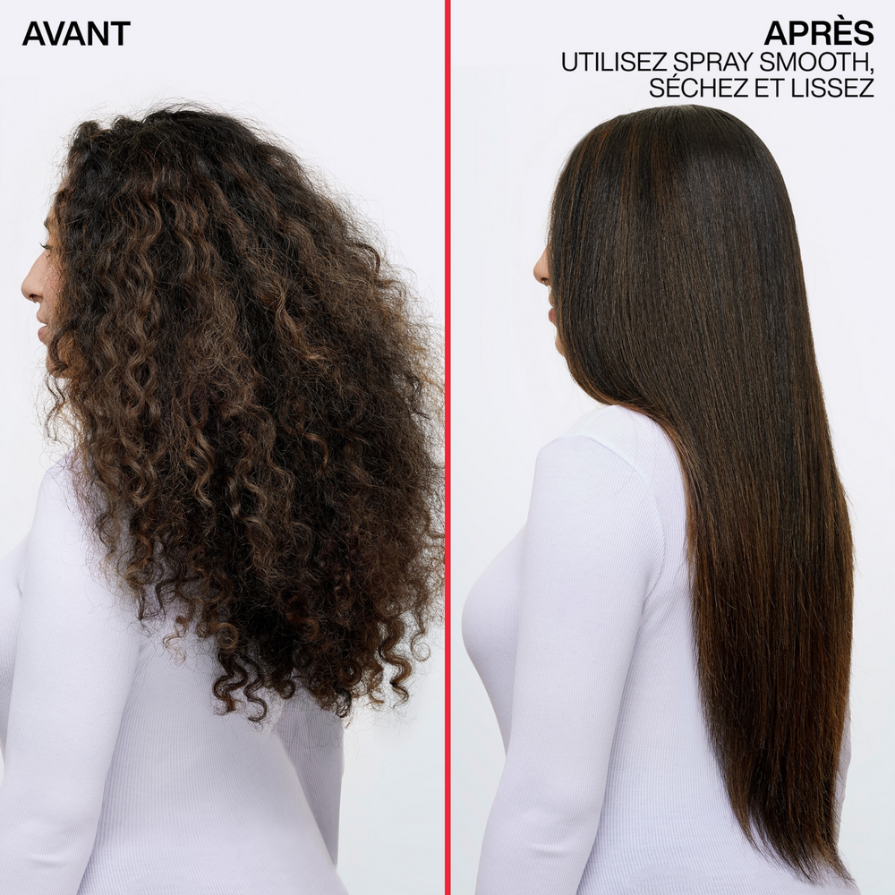 Aérosol Redken Spray Smooth, spray lissant thermo‑protecteur pour contrôle des frisottis et finition soyeuse