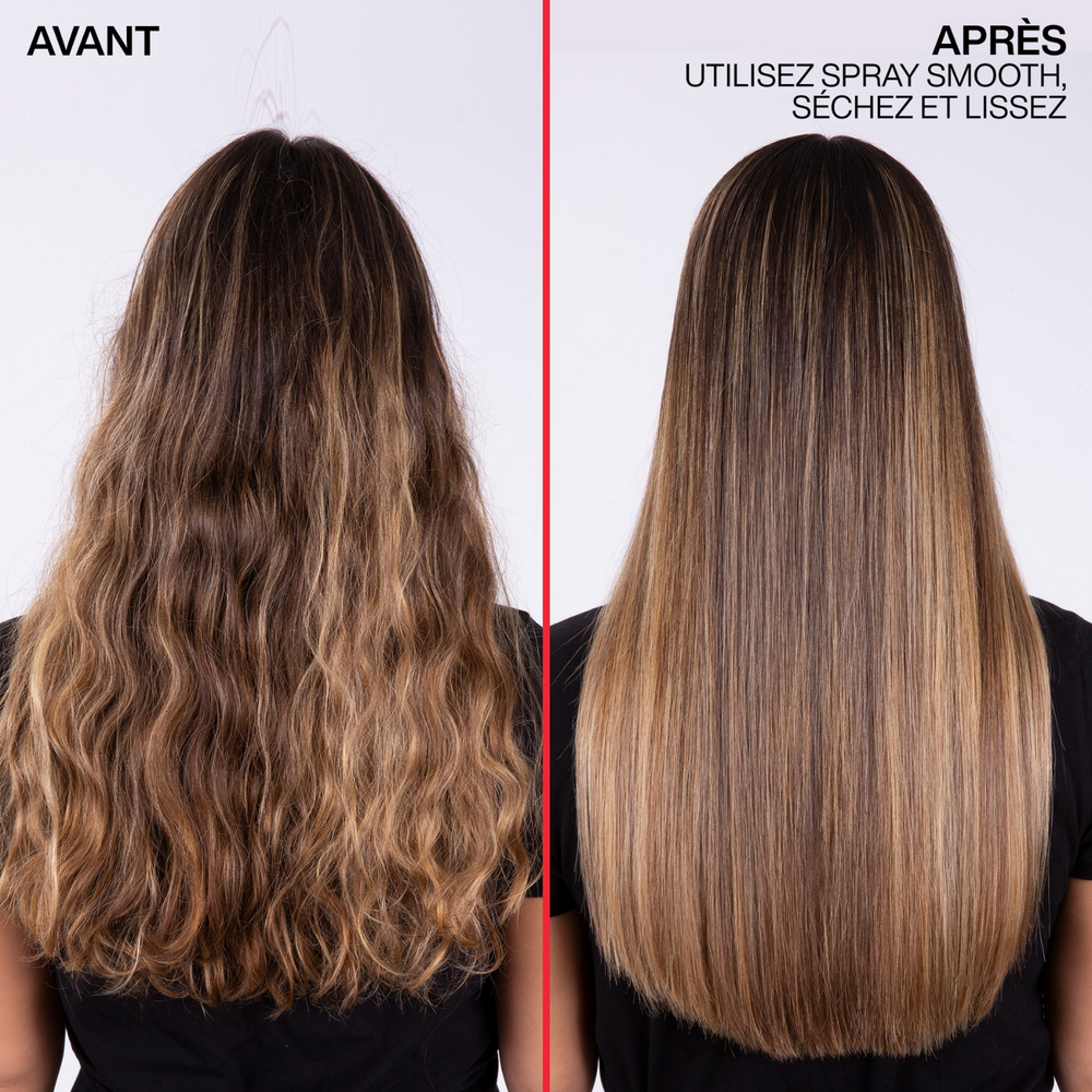 Aérosol Redken Spray Smooth, spray lissant thermo‑protecteur pour contrôle des frisottis et finition soyeuse