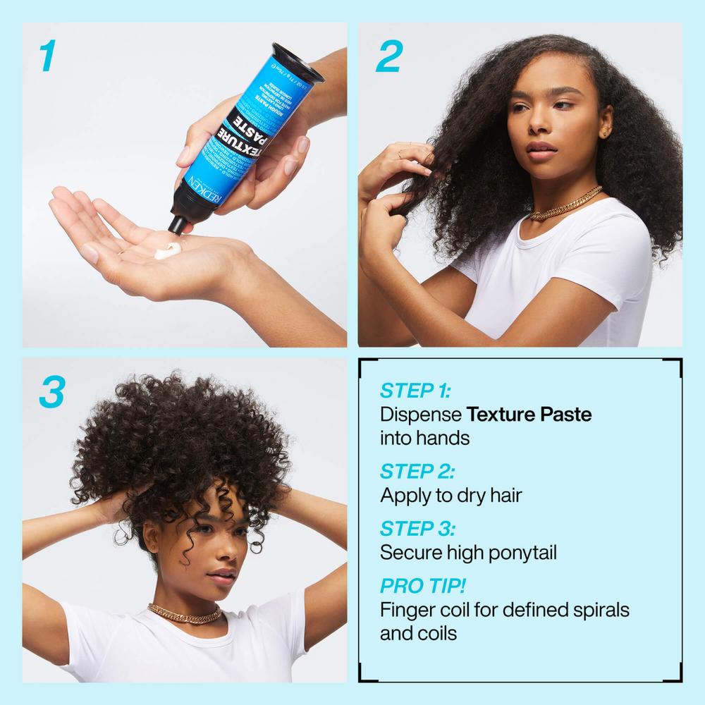 Pot de Redken Texture Paste, pâte coiffante texturisante longue tenue
