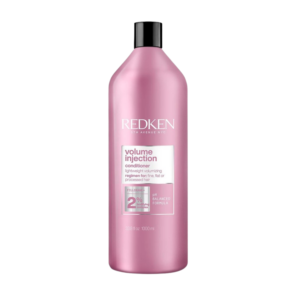 Tube de Redken Volume Injection Conditioner, après‑shampooing volumisant léger pour cheveux fins