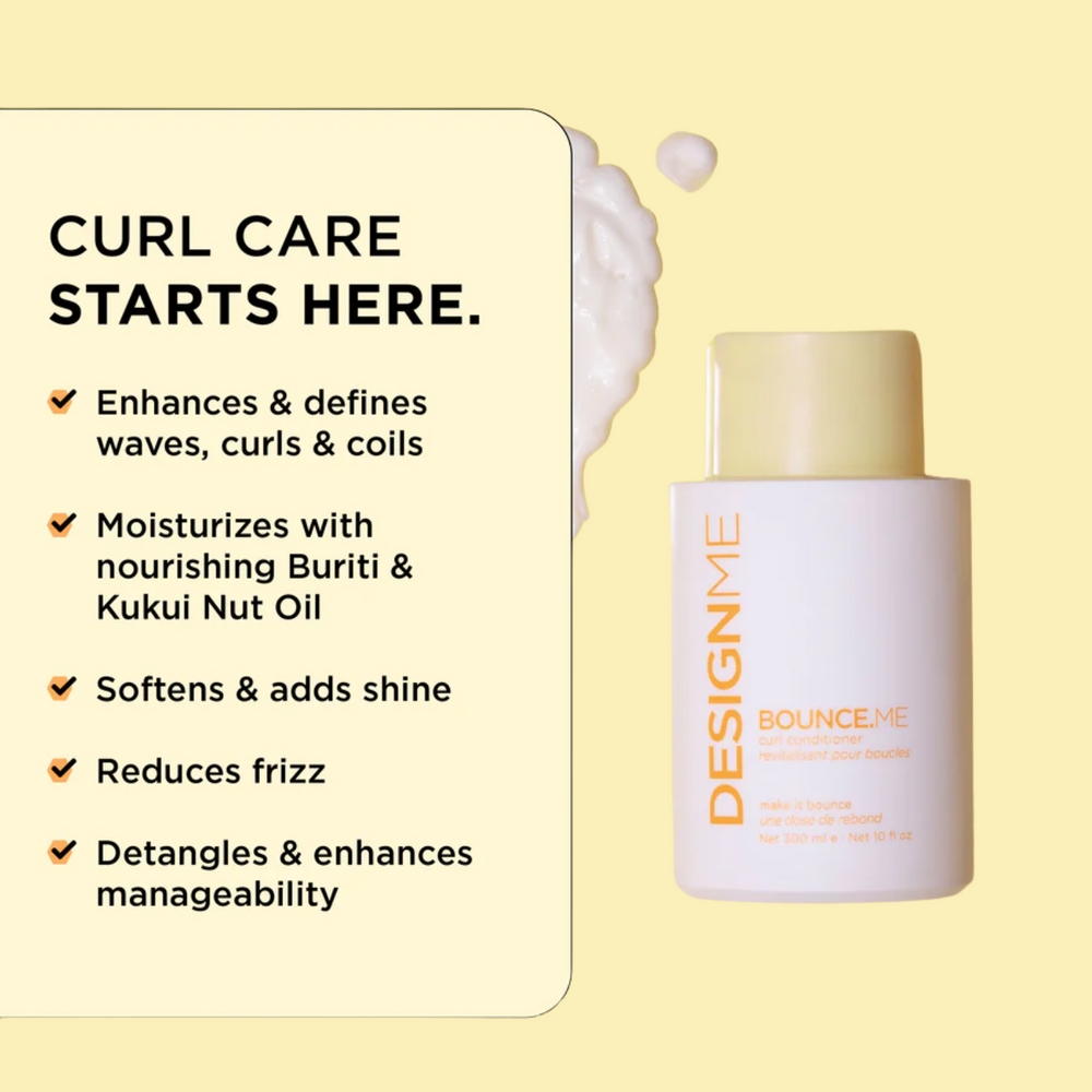 Revitalisant Bounce.Me 250 ml, soin nourrissant pour cheveux bouclés sans frisottis

