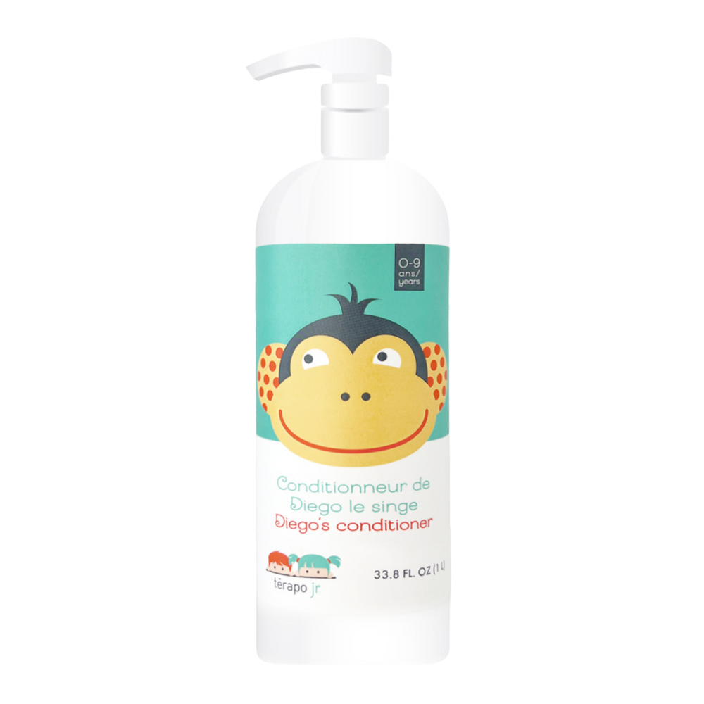 « Flacon 250 ml Revitalisant Diego le Singe Térapo Junior – soin naturel pour enfants 0‑9 ans »