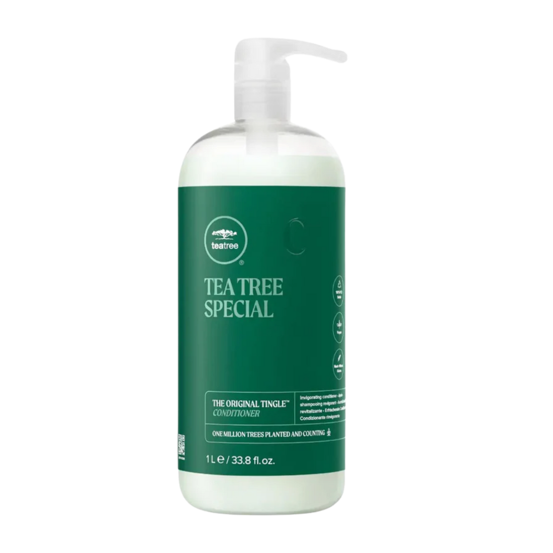 « Coffret cadeau Paul Mitchell Treehouse Yoga Studio Tea Tree Special : bouteille de shampoing, après-shampoing et leave-in au parfum vivifiant »
