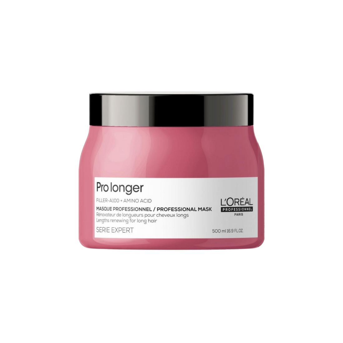 Pot du Masque Pro Longer Lengths Renewing de L'Oréal Professionnel, soin capillaire pour cheveux longs.
