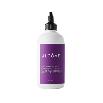 “Flacon de Revitalisant Violet Alcôve – soin anti-jaunissement pour cheveux blonds”