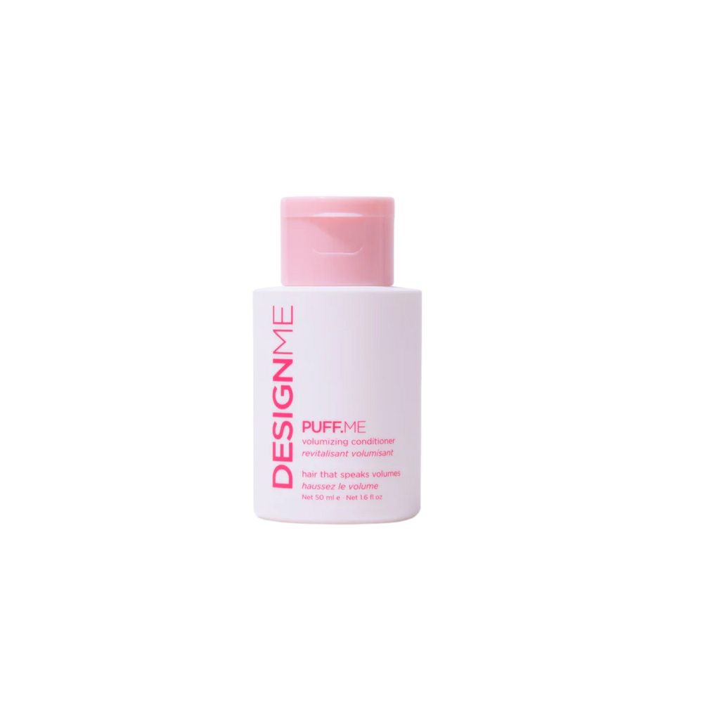 Flacon de revitalisant volumisant PUFF.ME – formules légères pour cheveux fins, effet volume et souplesse