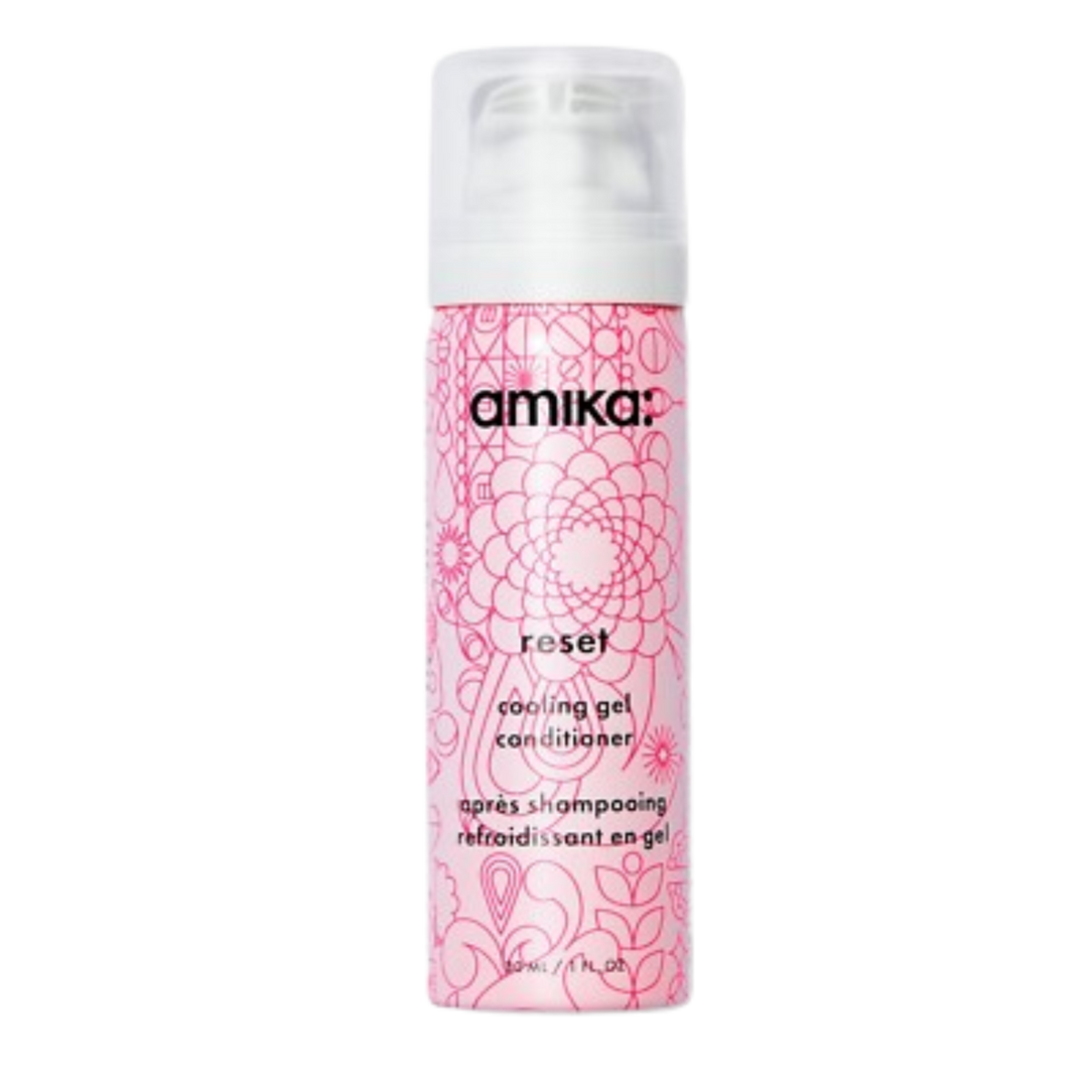 Tube du revitalisant amika Reset Cooling Gel pour cuir chevelu frais et cheveux légers

