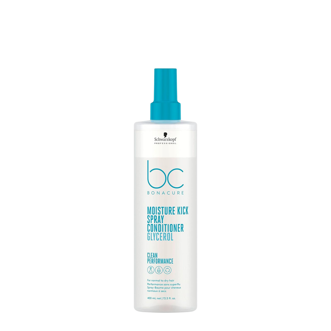Flacon de 200 ml du revitalisant sans rinçage Bonacure Moisture Kick de Schwarzkopf