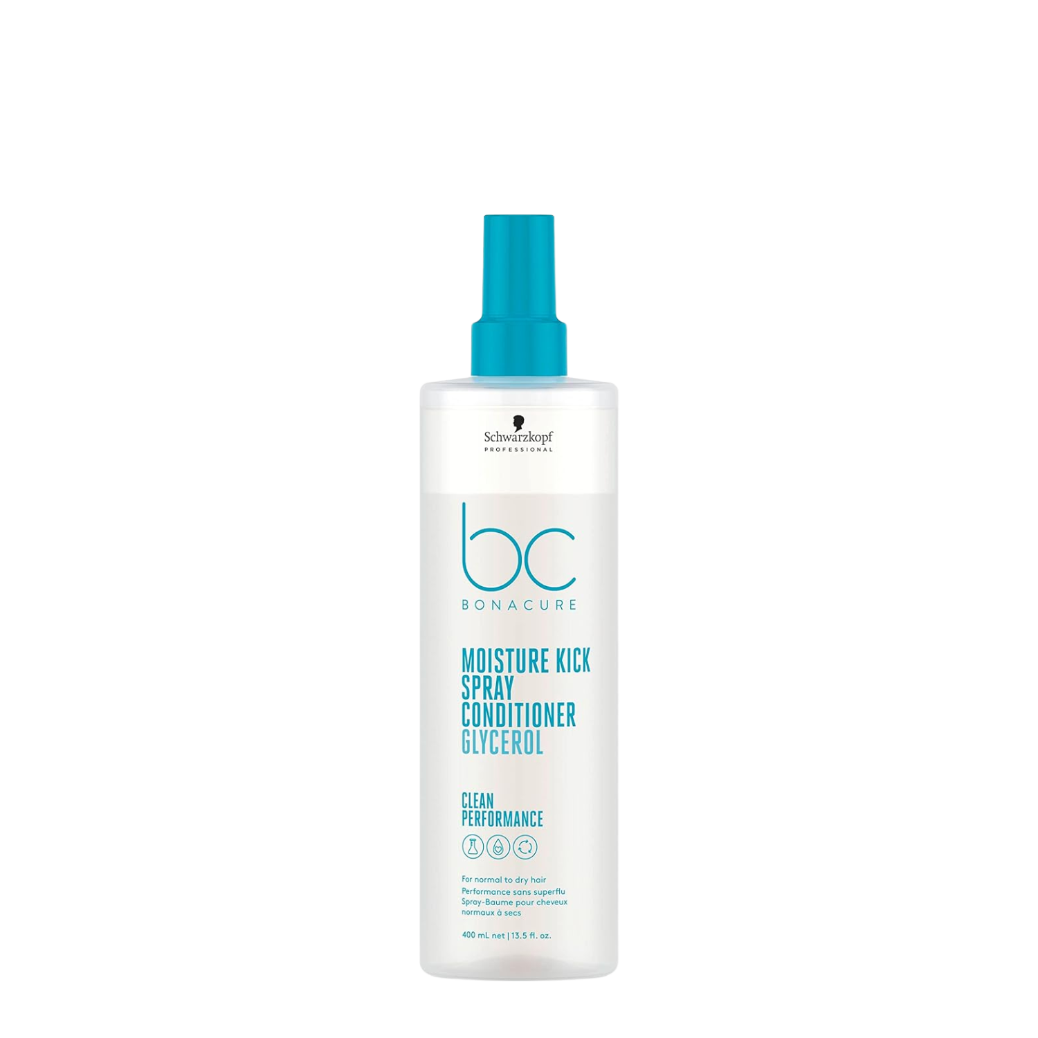 Flacon de 200 ml du revitalisant sans rinçage Bonacure Moisture Kick de Schwarzkopf