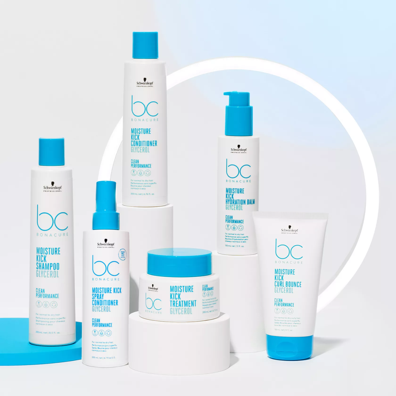 Flacon de 200 ml du revitalisant sans rinçage Bonacure Moisture Kick de Schwarzkopf