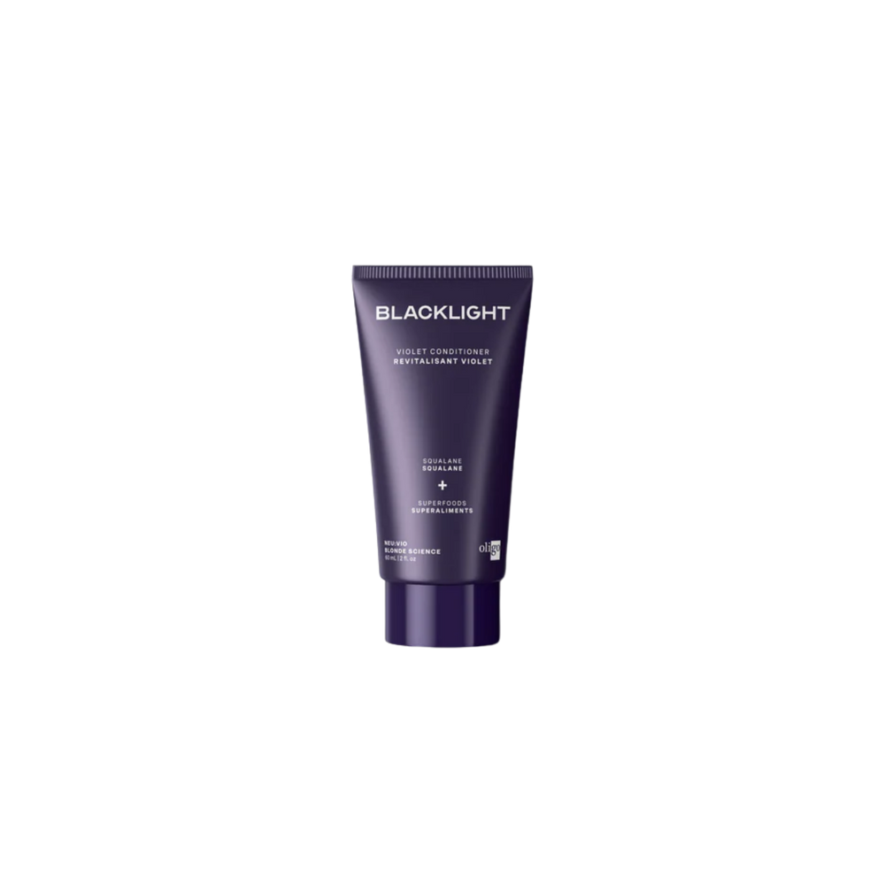Revitalisant violet Blacklight Oligo anti-jaune cheveux blonds brillants sans reflets cuivrés