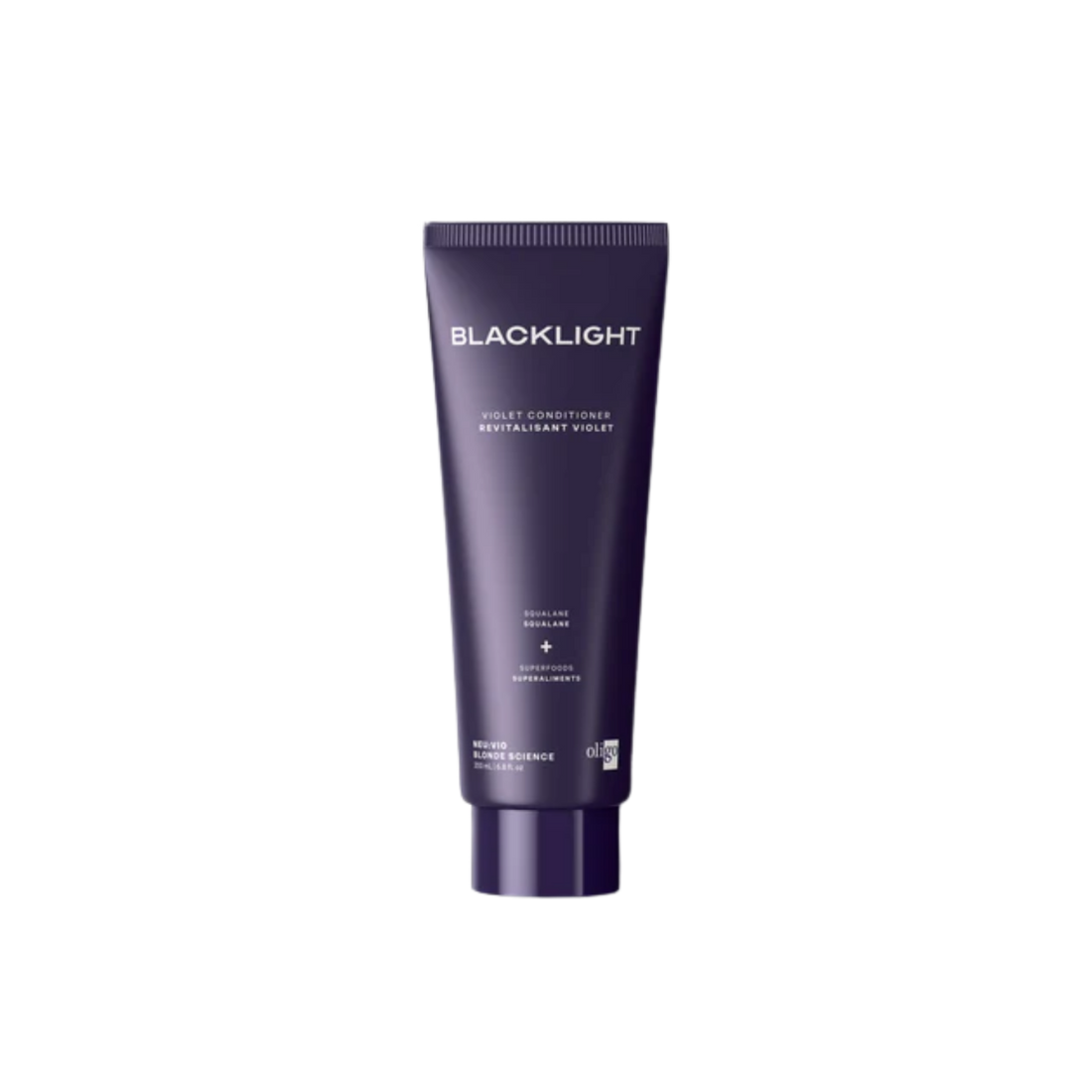 Revitalisant violet Blacklight Oligo anti-jaune cheveux blonds brillants sans reflets cuivrés
