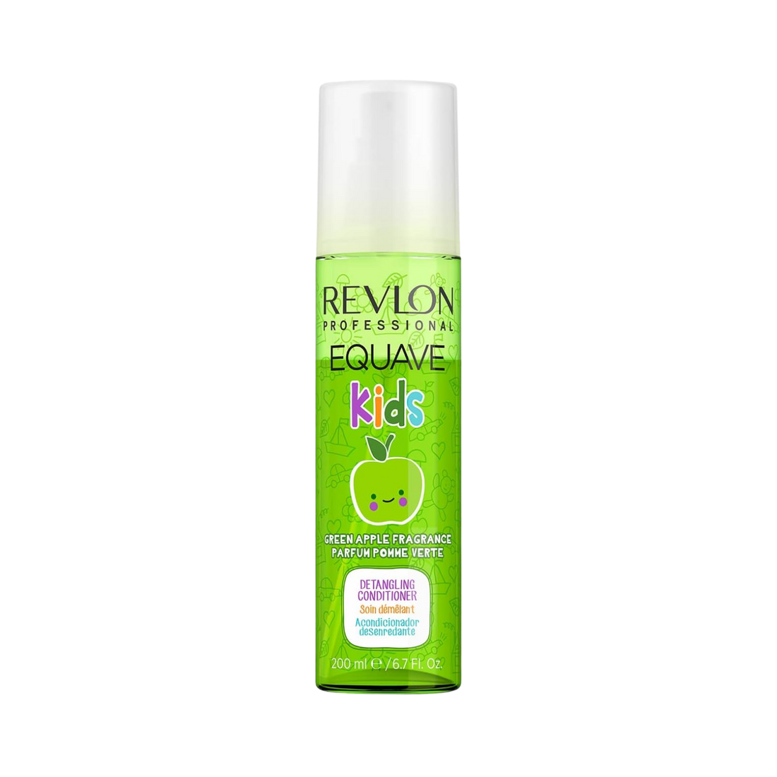 Flacon de Revlon Professional Equave Instant Detangling Conditioner bi-phase, spray sans rinçage pour cheveux secs.