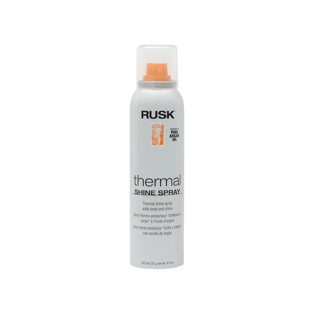 Spray capillaire Rusk Thermal Shine à l’huile d’argan pour protection chaleur et brillance cheveux
