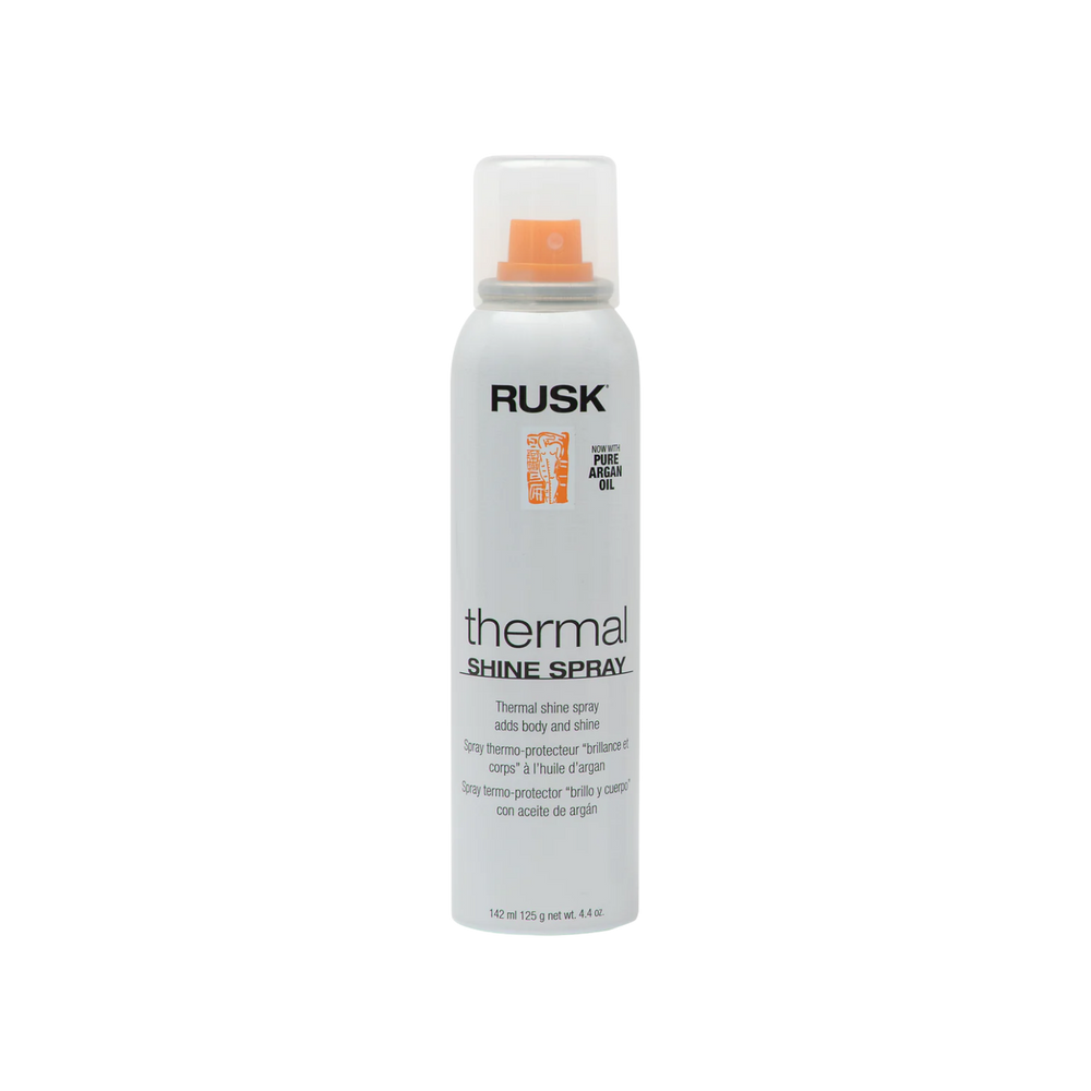 Spray capillaire Rusk Thermal Shine à l’huile d’argan pour protection chaleur et brillance cheveux