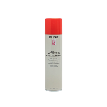 Spray capillaire Rusk W8less Plus Extra Strong tenue professionnelle pour coiffure longue durée