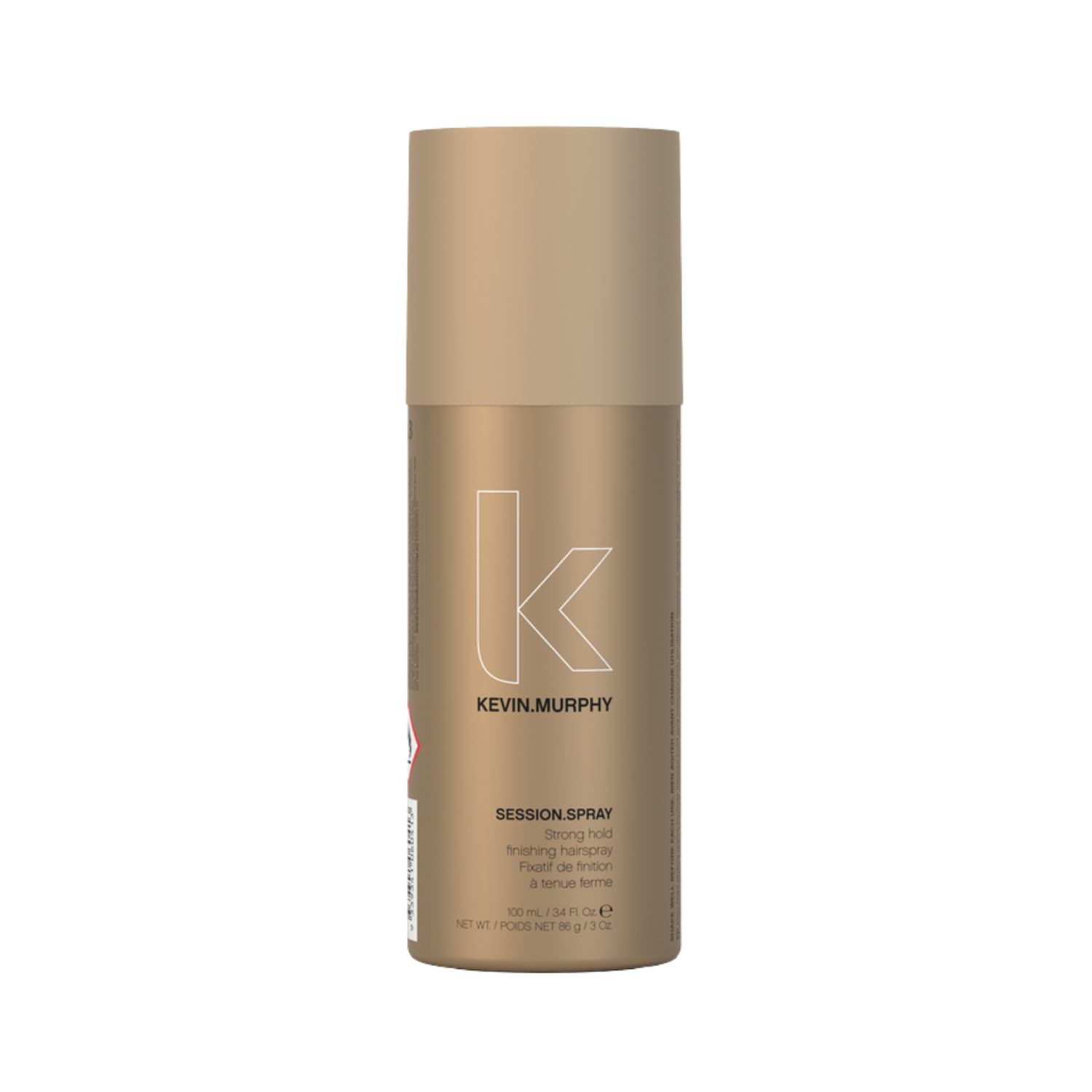 Flacon 100 ml de SESSION.SPRAY Kevin Murphy sur fond clair