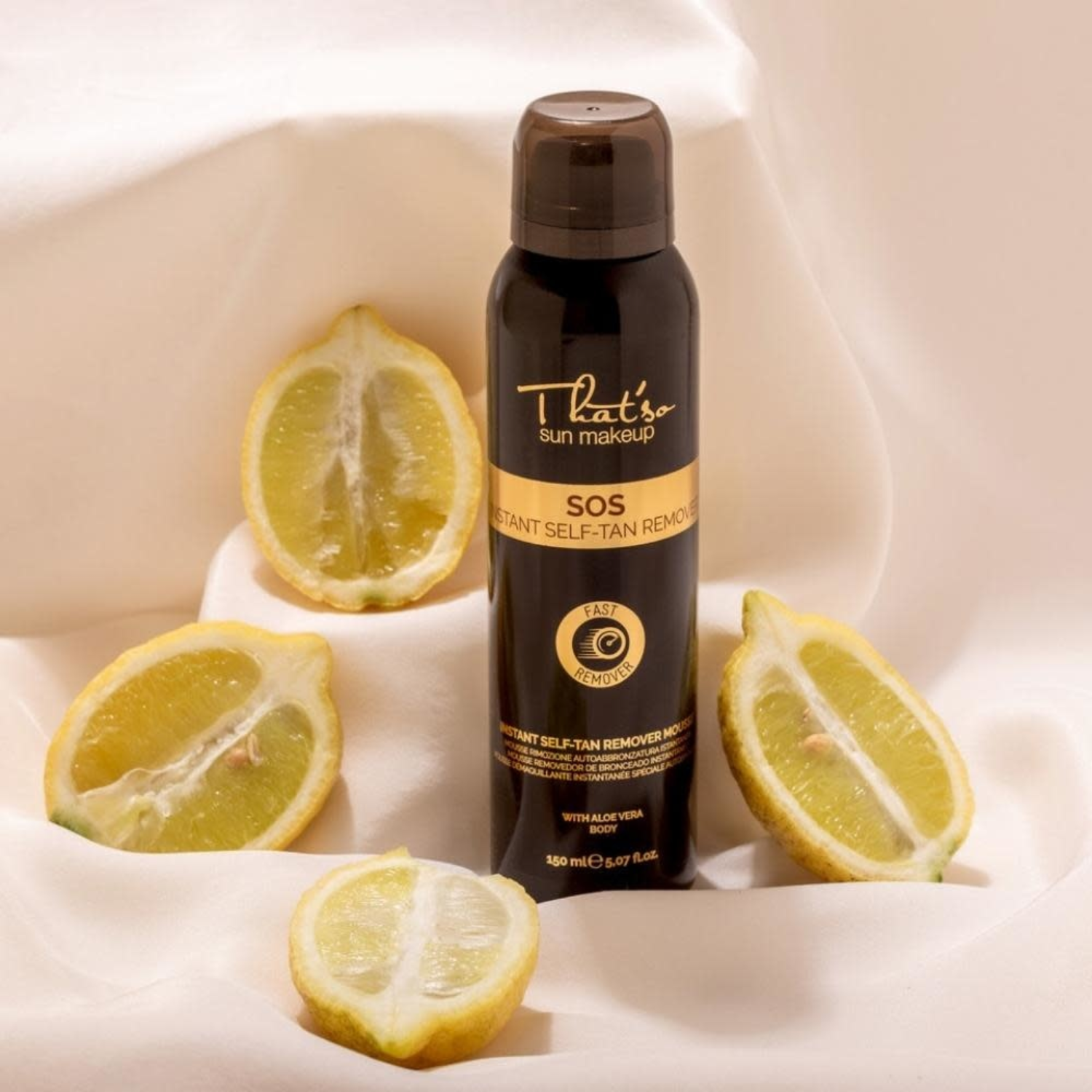 SOS Instant Self‑Tan Remover Mousse That’so 150 ml – mousse dissolvante pour éliminer traces et bronzage indésirable