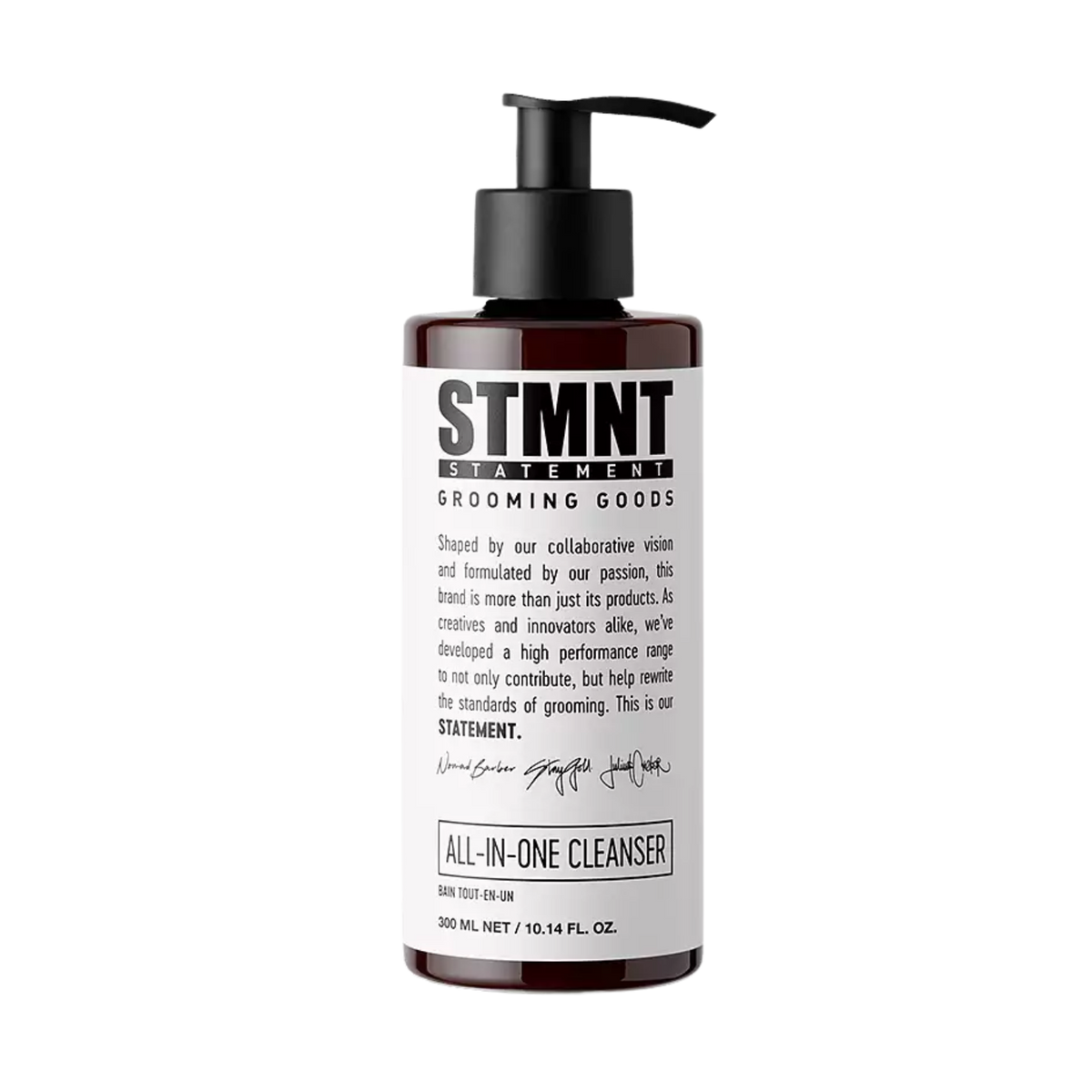 Flacon STMNT All-in-One Cleanser 300 ml – nettoyant polyvalent cheveux, visage et corps