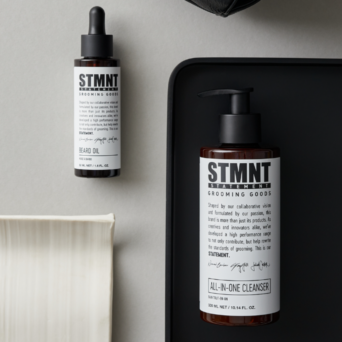 Flacon STMNT All-in-One Cleanser 300 ml – nettoyant polyvalent cheveux, visage et corps
