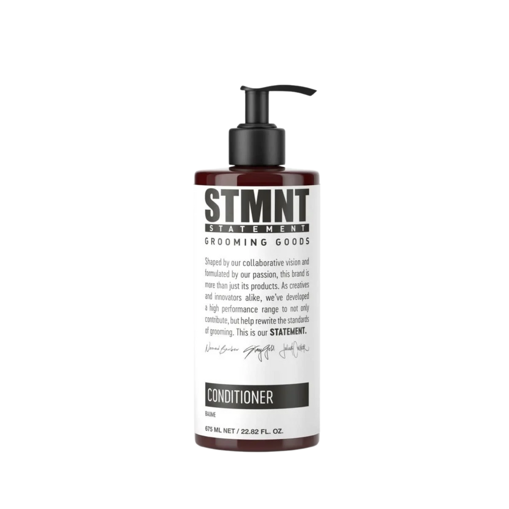 Flacon STMNT Conditioner – revitalisant cheveux et barbe charbon actif & menthol