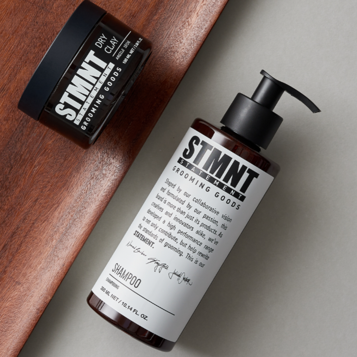 Flacon STMNT Shampoo 300 ml – shampooing purifiant charbon activé & menthol