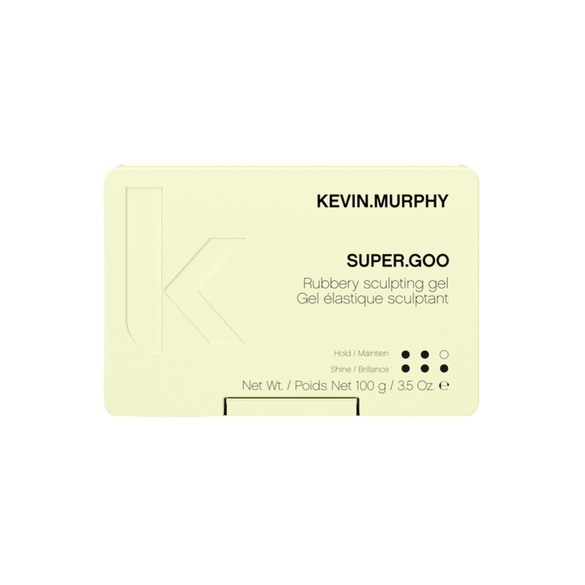 Pot de SUPER.GOO Kevin Murphy — gel coiffant texture sculptante à finition lisse naturelle