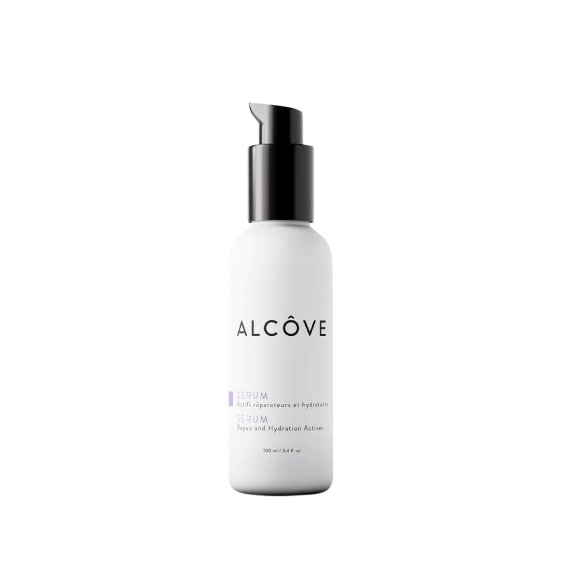 “Flacon de sérum Alcôve – soin anti‑frisottis et lissant léger”