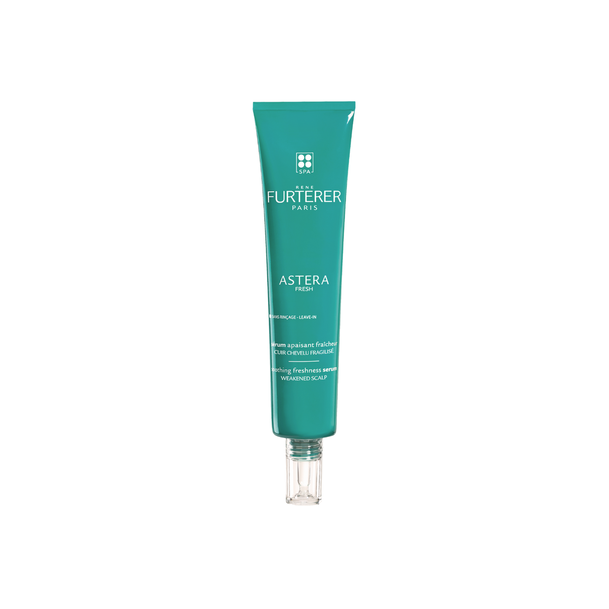 Tube du Sérum Astera Fresh René Furterer 75 ml, soin apaisant sans rinçage pour cuir chevelu irrité

