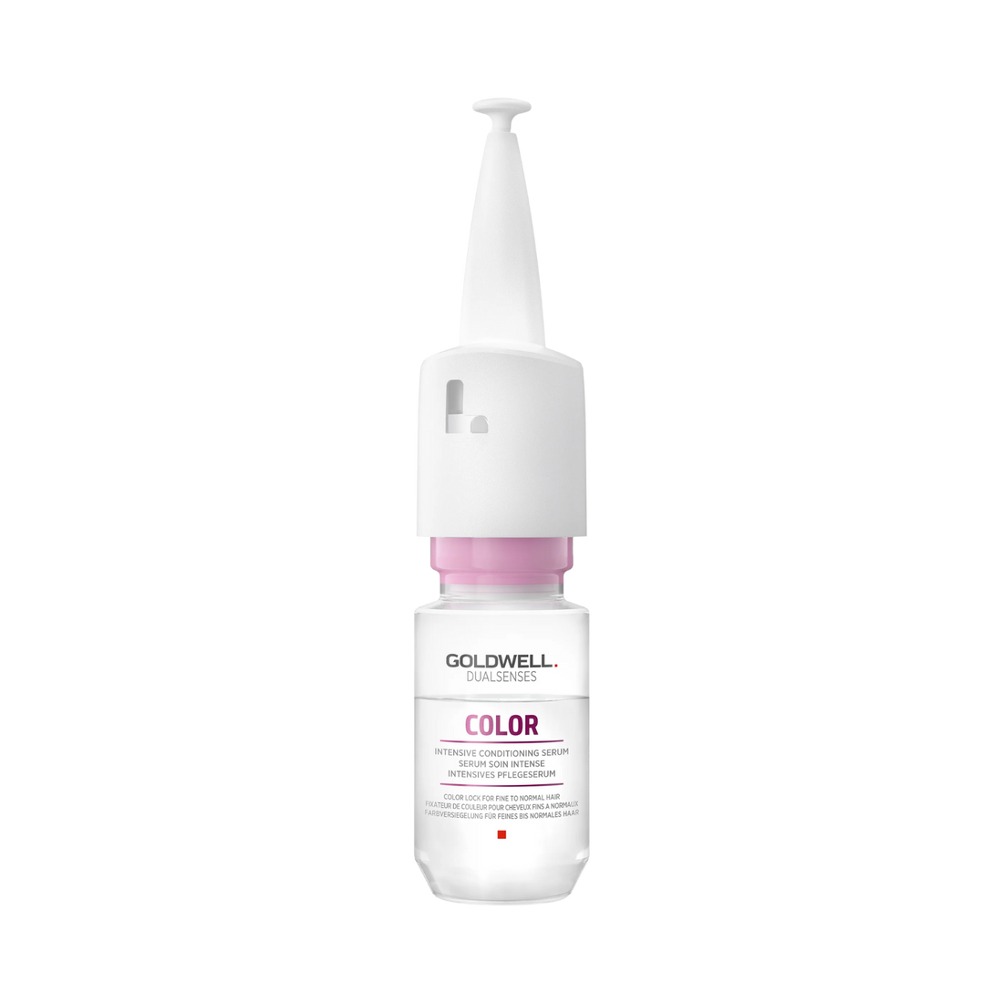Flacon de 18 ml du sérum soin intense GOLDWELL DUALSENSES Color pour cheveux colorés