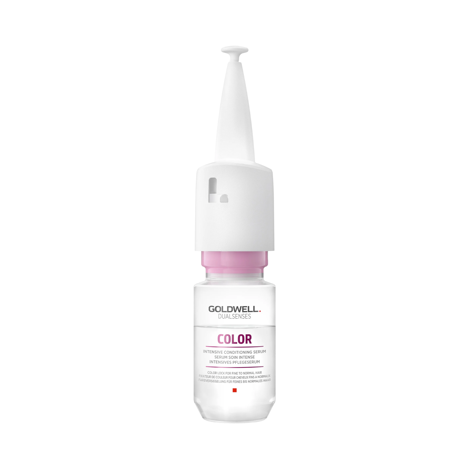 Flacon de 18 ml du sérum soin intense GOLDWELL DUALSENSES Color pour cheveux colorés