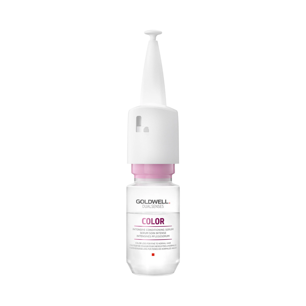 Flacon de 18 ml du sérum soin intense GOLDWELL DUALSENSES Color pour cheveux colorés