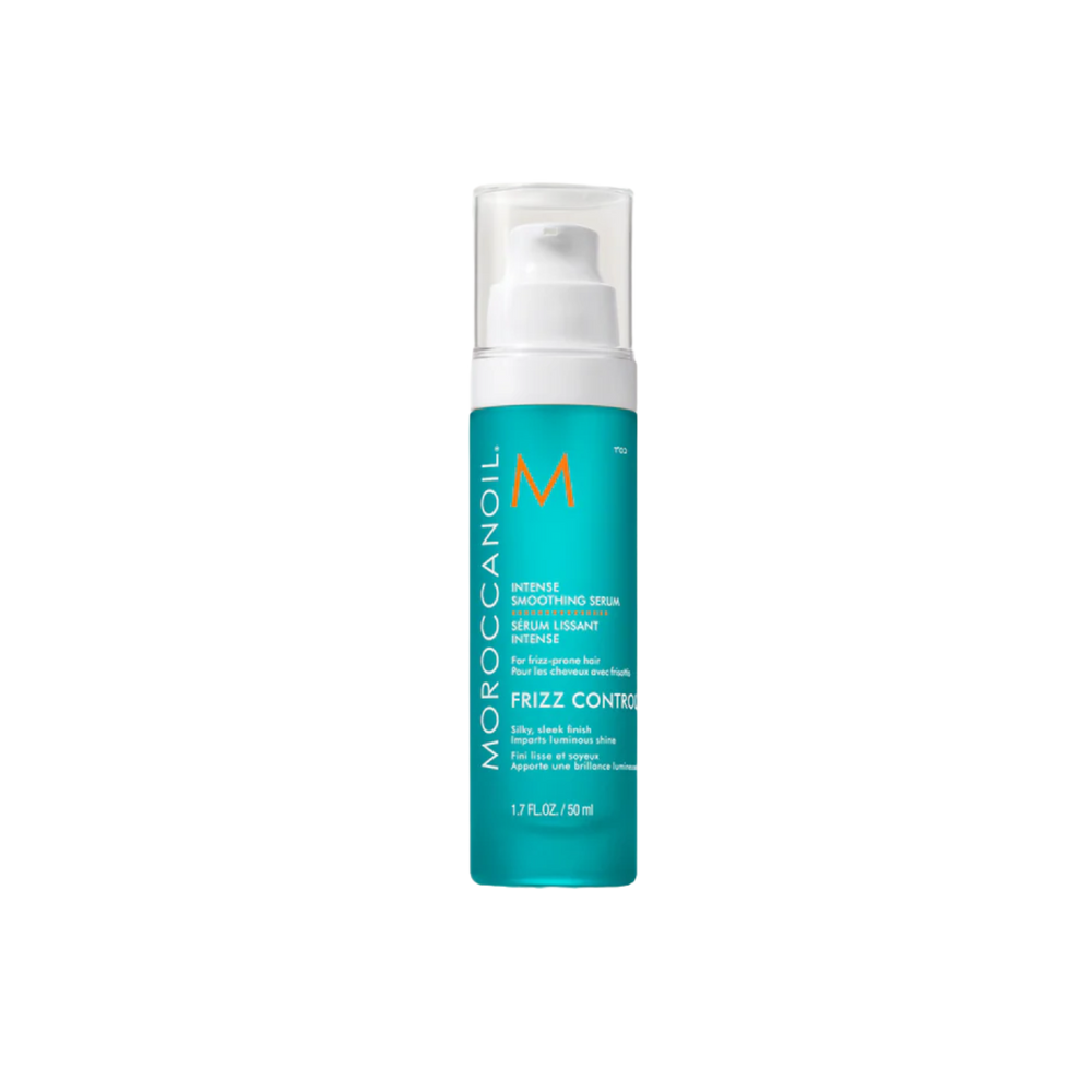 Flacon du sérum Moroccanoil Intense Smoothing pour contrôle des frisottis et cheveux brillants

