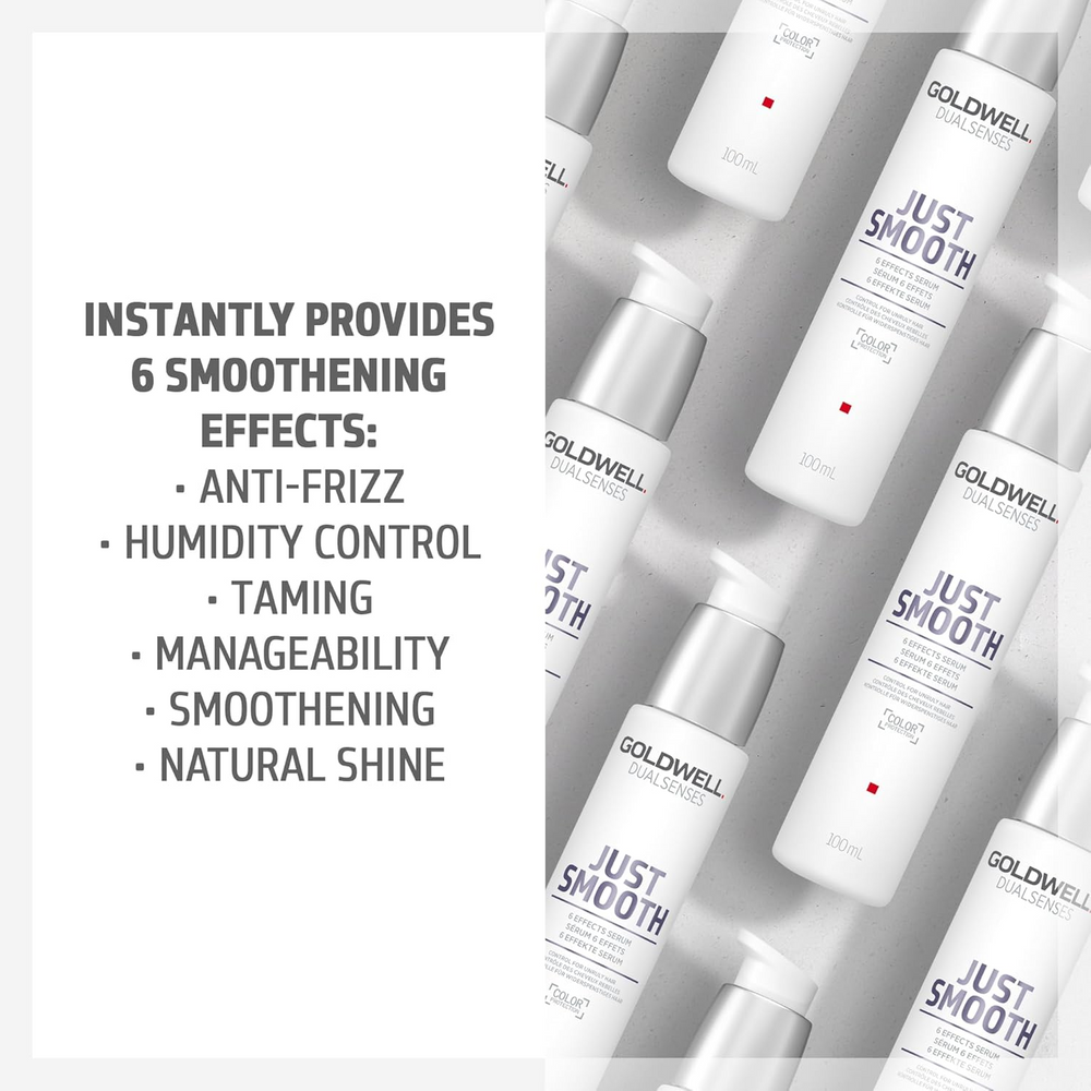 Sérum Soin Intense Goldwell Dualsenses Just Smooth 18 ml – Soin lissant pour cheveux indisciplinés