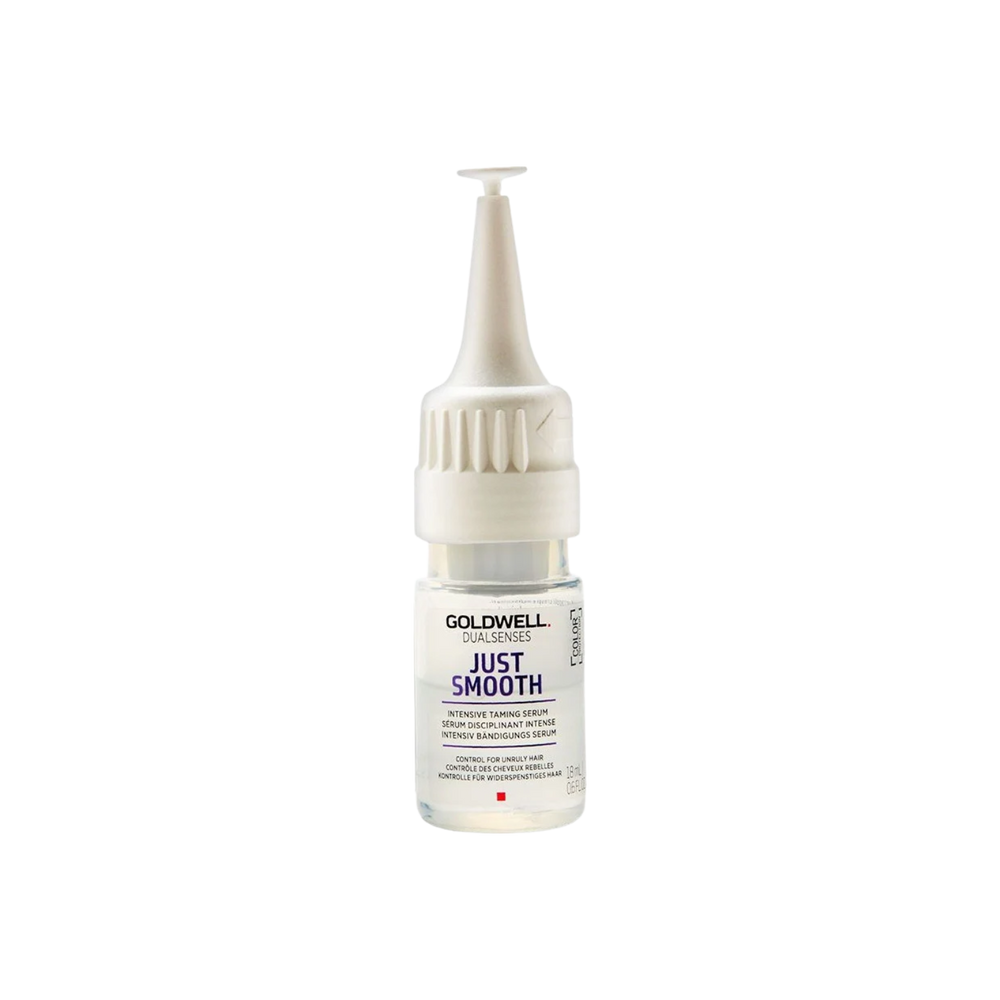 Sérum Soin Intense Goldwell Dualsenses Just Smooth 18 ml – Soin lissant pour cheveux indisciplinés