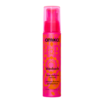 Flacon du sérum amika Blockade pour protection thermique et cheveux brillants

