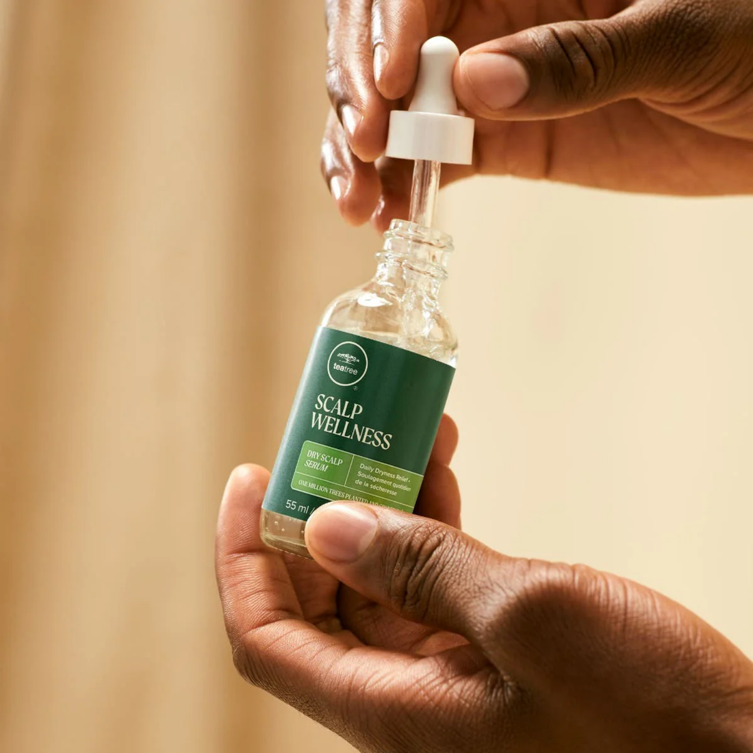 Soin scalp hydratant acides aminés framboisier tea tree