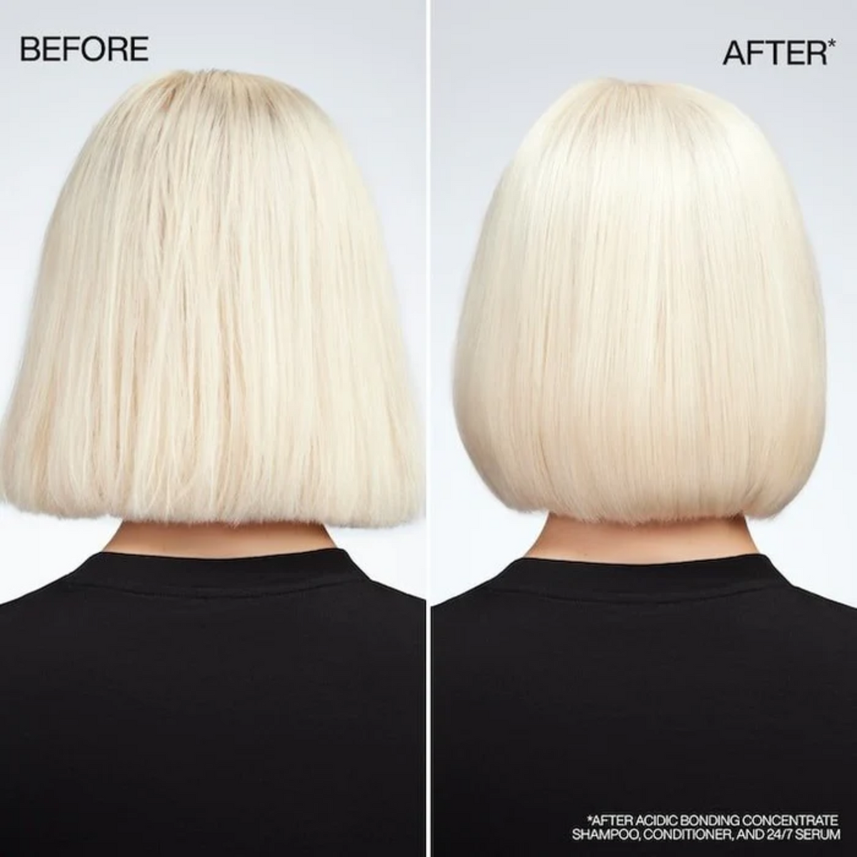 Flacon du sérum jour et nuit Redken Acidic Bonding Concentrate posé sur fond neutre.